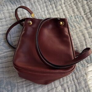 Bottega Veneta Burgundy Textured Shoulder Bag